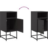  Noćni ormarići 2 kom crni 36x39x78 cm čelični | shoptok.hr