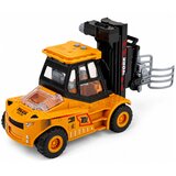  Construction Vehicle Forklift With Adjustable Gripper Lights Sounds Yellow 1:43 | Shoptok.si