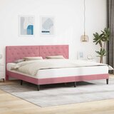  Krevetna konstrukcija Ružičasta 180 x 200 cm Baršun | shoptok.hr
