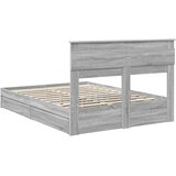 s od storage Siva Sonoma 140 x 200 cm Konstruirano drvo | shoptok.hr