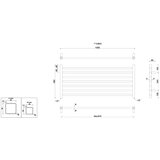 Sapho kupatilski radijator metro 45x100 cm sjajni hrom | Eponuda.com