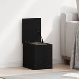vidaXL shrambna škatla Črni hrast Inženirski les Srednja | Shoptok.si