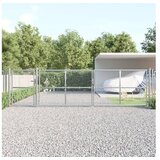 vidaXL mrežasta vrtna vrata srebrna 500 x 175 cm od pocinčanog čelika | shoptok.hr