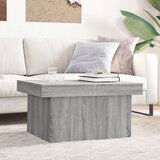 vidaXL Klubska mizica siva sonoma 80x55x40 cm inženirski les Cene