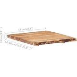 vidaXL stolna ploča od masivnog bagremovog drva 58x (50-60) x 3,8 cm | shoptok.hr