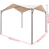  Sjenica/paviljon/šator/nadstrešnica 4 x 4 m čelični bež | shoptok.hr