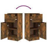  Komode 2 kom boja dimljenog hrasta 30x30x70cm konstruirano drvo | shoptok.hr