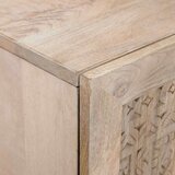 vidaXL Highboard s ladicama Bijelo 60 x 33 x 100 cm masivno drvo manga | shoptok.hr