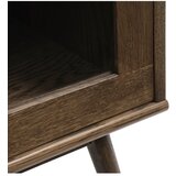 Unique Furniture Tamno smeđa vitrina u dekoru hrasta s kliznim vratima 110x160 cm Barrali – | shoptok.hr