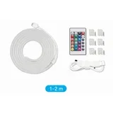 Silicone Neon LED strip with remote control, 12V, 2m