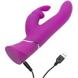 Happy Rabbit Power Motion - vibrator na baterije, vodootporan, udarni vibrator (ljubičasti) | shoptok.hr