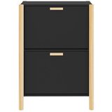 Ormarić za cipele crni 57 5x33x80 cm od konstruiranog drva | shoptok.hr