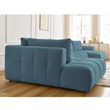 Bobochic Paris Modra raztegljiva/s prostorom za shranjevanje kotna sedežna garnitura (levi kot/v obliki črke "U") Fuji – | Shoptok.si