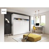  Postelja v omari zvonček pro 140x200cm - beli visoki sijaj | Shoptok.si