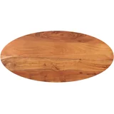 Stolna ploča 100x50x2,5 cm ovalna od masivnog drva bagrema