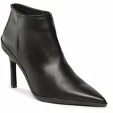 Calvin Klein Škornji Wrap Stiletto Ankle Boot 90Hh HW0HW01600 Ck Black BEH
