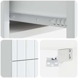  Stenski nočni omarici s predalom 2 pcs Bela 33 x 34,5 x 43 cm, (5000209608) | Shoptok.si