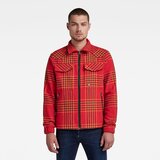 G-star Jacket - G-star Check overshirt jacket orange | shoptok.hr