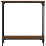  Konzolni stol smeđa boja hrasta 75x22,5x75 cm konstruirano drvo | Shoptok.si