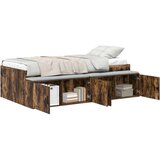  Postelja za shranjevanje Prekajeni oreh 80x200 cm, (22083911) | Shoptok.si