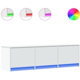 Maison Chic TV omarica - TV stojalo - Televizijska omarica z LED bela 140x34x40 cm inženirski les, (21701634) | Shoptok.si