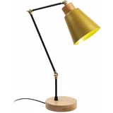 Opviq lights Žuta /crna stolna lampa s metalnim sjenilom (visina 52 cm) Manavgat –
