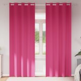  Zavjese sa zavjesama 2 pcs Svijetla roza 260 x 140 cm Poliester | shoptok.hr