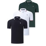 Dewberry TRIPLE SET T8594 MENS T-SHIRT-BLACK-WHITE-NEFT | Shoptok.si