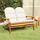 vidaXL Vrtna klupa Adirondack s jastucima 126 cm masivno drvo bagrema Cijene