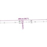 vidaXL Pribor za klizna vrata od nehrđajućeg čelika 200 cm srebrni | shoptok.hr