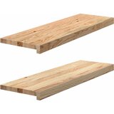  Prozorske klupice 2 kom 80x25x2 cm netretirane masivne hrast | shoptok.hr