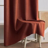 MIULEE 2x 140×245cm zatemnitvene zavese z obročki v videzu lana | Shoptok.si