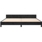  Okvir za krevet bez madraca crni 200x200 cm baršunasti | shoptok.hr