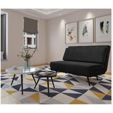 Støraa Antracitno siva raztegljiva sedežna garnitura iz rebrastega žameta 140 cm Mallory – | Shoptok.si