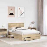  Konstrukcija postelje Sonoma hrast 120 x 200 cm Konstruiran les, (5000102763) | Shoptok.si