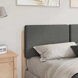  Tapecirani uzglavlje s uzglavljem Smeđa i svijetlosiva 135 cm | shoptok.hr