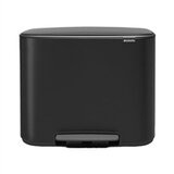 Brabantia Kanta za smeće Bo Pedal Bin, 3 x 11 L, crna | shoptok.hr