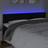  LED uzglavlje crno 160x5x78/88 cm baršunasto | shoptok.hr