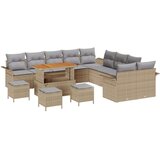 Set vrtnih sofa s jastučićima Bež Poly Rattan Acacia 2-sjedalni vrtni kauč s prostorom za pohranu i jastučićima Bež Poly Rattan  Set vrtnih sofa s jastučićima Bež Poly Rattan Acacia 2-sjedalni vrtni kauč s prostorom za pohranu i jastučićima Bež Poly Rattan Slike