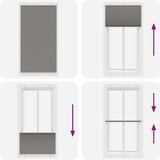 vidaXL Plisirana roleta antracit 110x200 cm širina tkanine 109,4 cm | shoptok.hr