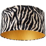 QAZQA Velur senčnik zebra dizajn 50/50/25 zlato v notranjosti Cene