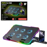 Maxline Hladnjak za laptop DCX-A26, do 17", 6 ventilatora, RGB | shoptok.hr