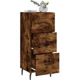  Komoda boja dimljenog hrasta 34,5x34x90 cm konstruirano drvo | shoptok.hr