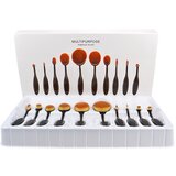Generic Set čopičev za ličenje v slogu zobne ščetke 10-delni komplet črnih lepotnih pripomočkov, (21077504) Cene