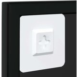  Ogledala 6 kom crna 100x60 cm metalna | shoptok.hr