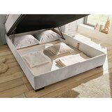 MID.YOU POSTELJA Z VZMETNICO 140 cm x 200 cm , tekstil, leseni material bež | Shoptok.si