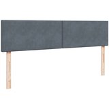  Ottoman krevet s madracem i LED diodama tamno sivi 160x200 cm baršun | shoptok.hr