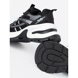 Shelvt Black sneakers with a breathable upper and a chunky white sole | shoptok.hr