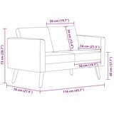  Dvosjed od tkanine krem | shoptok.hr
