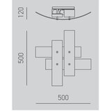 Gea luce lara p p arg - stropno svetlo lara 2xE27/52W/230V 50 cm srebrne boje | Eponuda.com